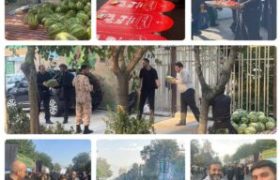 برپایی موکب «فاطمه زهرا سلام الله علیها »بسیج مهندسین عمران و معماری تهران بزرگ در راهپیمایی جاماندگان اربعین حسینی